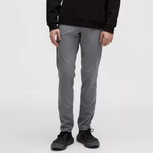 lululemon Commission Men’s Gray Slim Fit Stretch Tech Pants Warpstreme Size 33